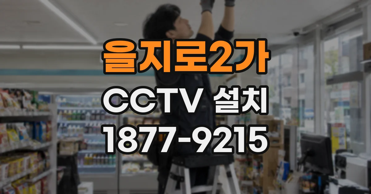 을지로2가 CCTV 설치