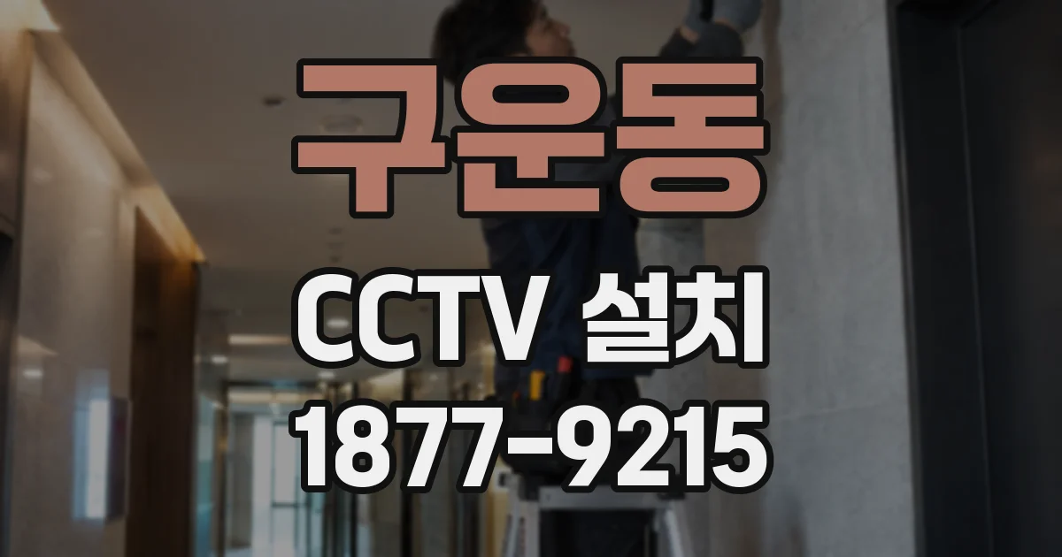 구운동 CCTV 설치