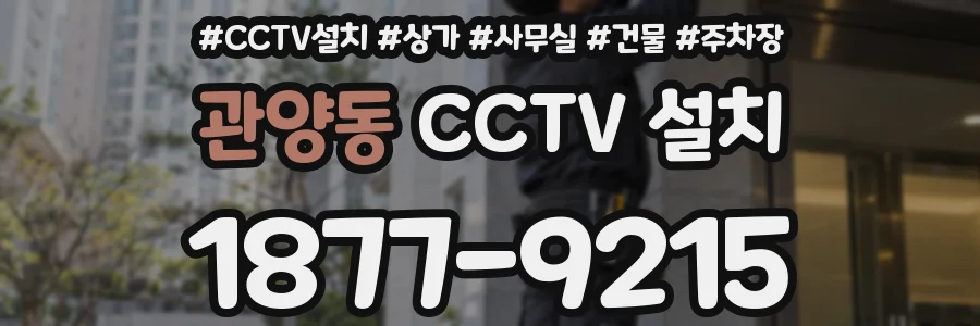 관양동 CCTV 설치