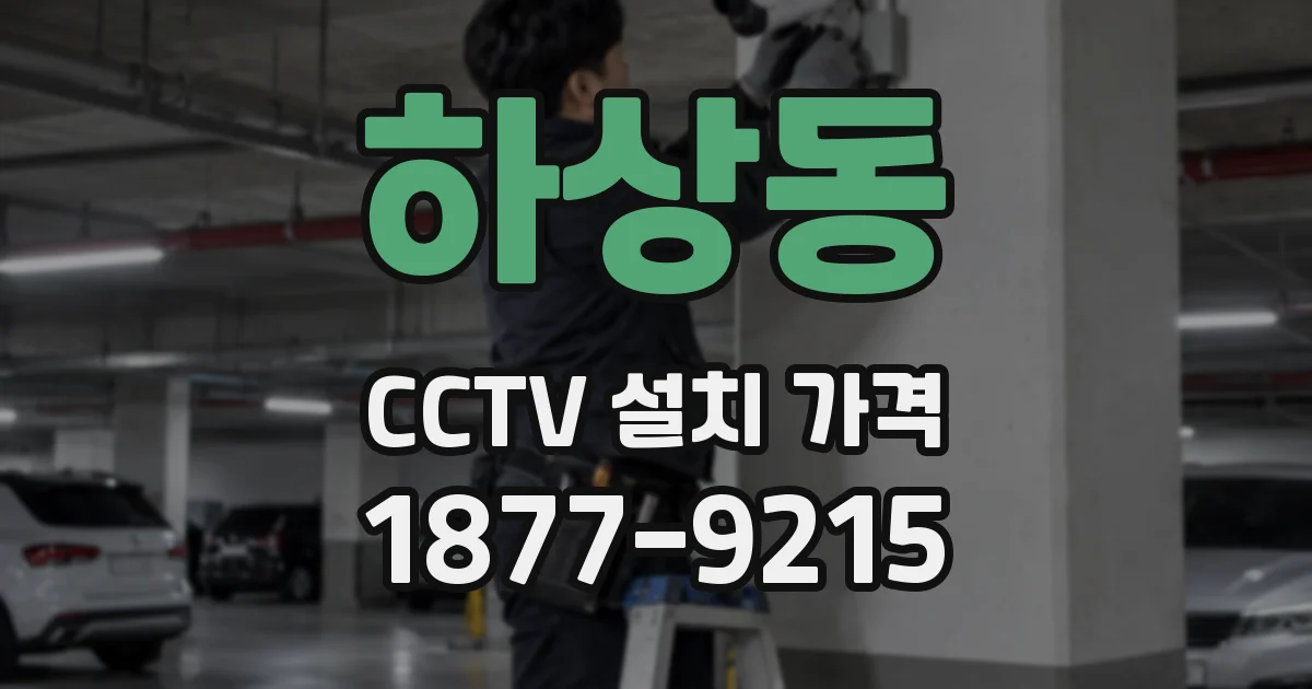 하상동 CCTV 설치 가격