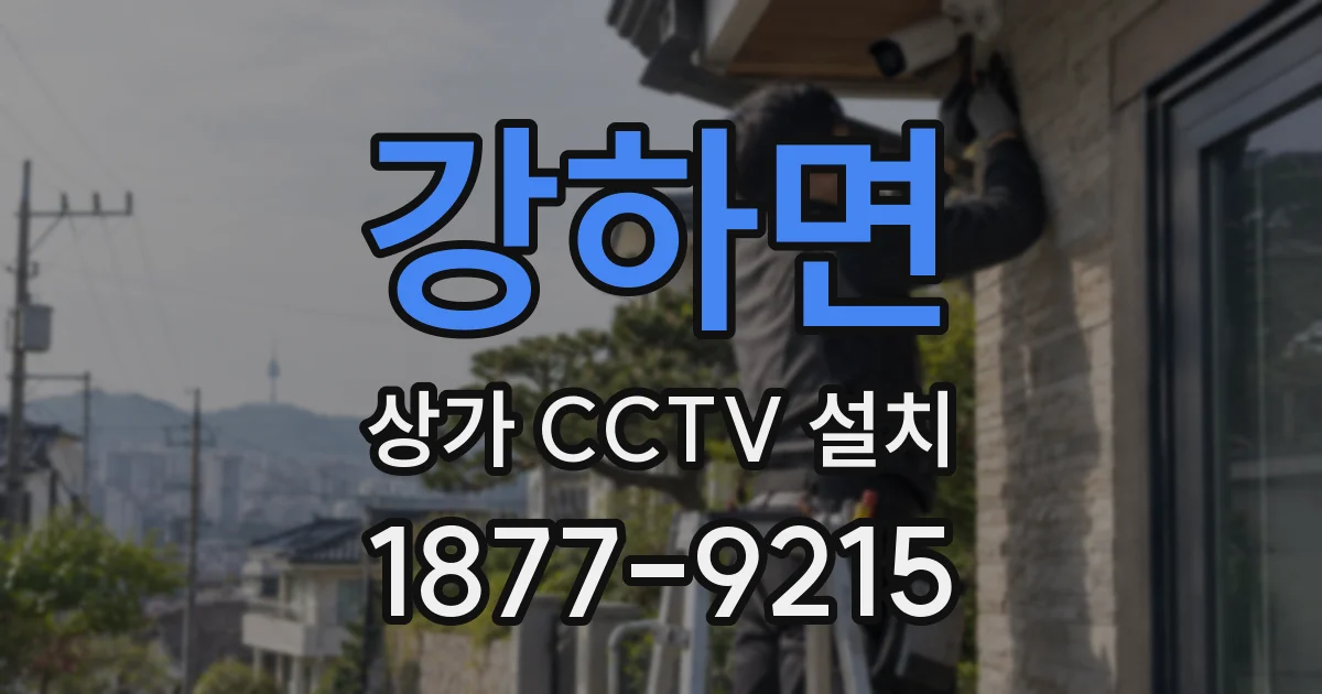 강하면 상가 CCTV 설치