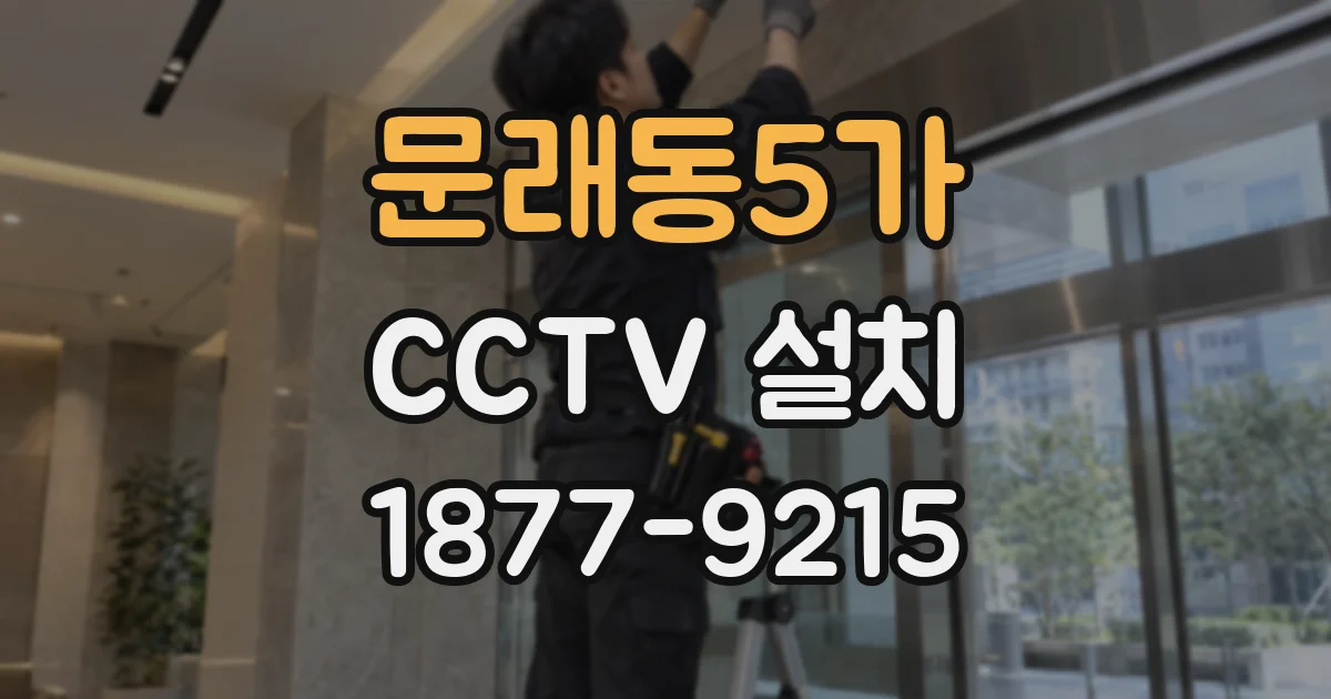 문래동5가 CCTV 설치