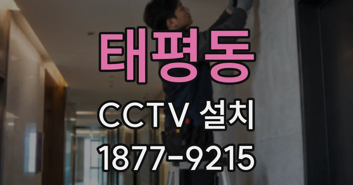 태평동 CCTV 설치