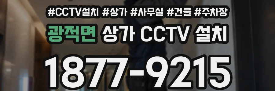 광적면 상가 CCTV 설치