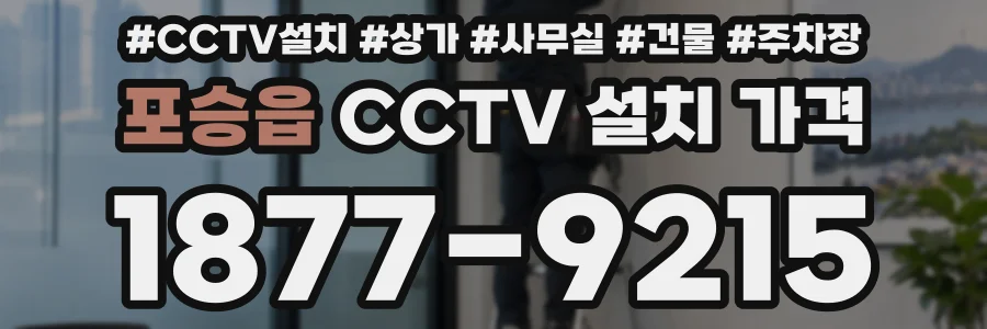 포승읍 CCTV 설치 가격