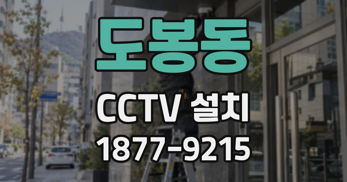 도봉동 CCTV 설치