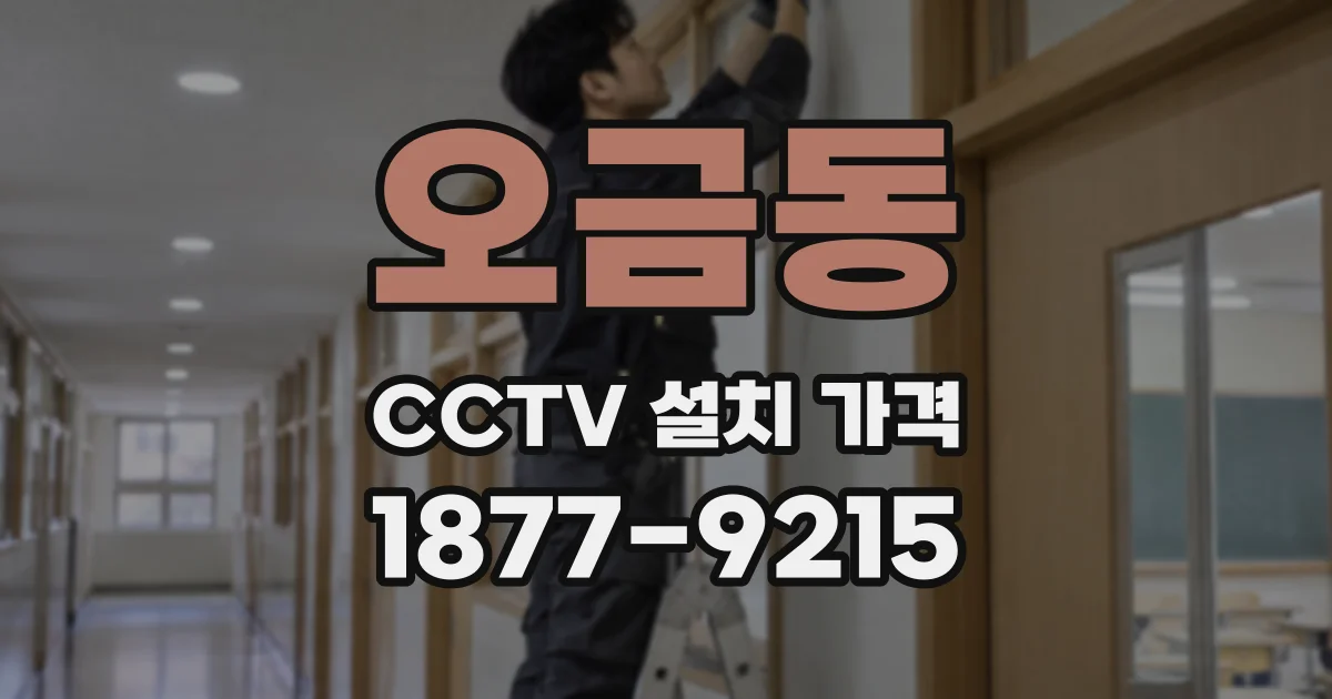 오금동 CCTV 설치 가격