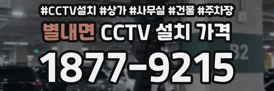 별내면 CCTV 설치 가격