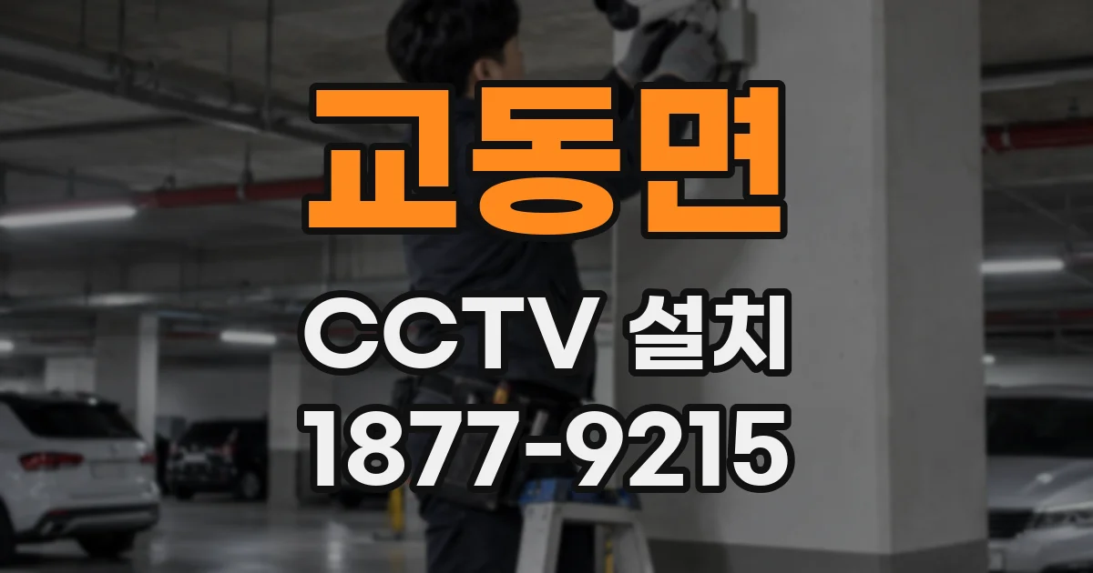 교동면 CCTV 설치