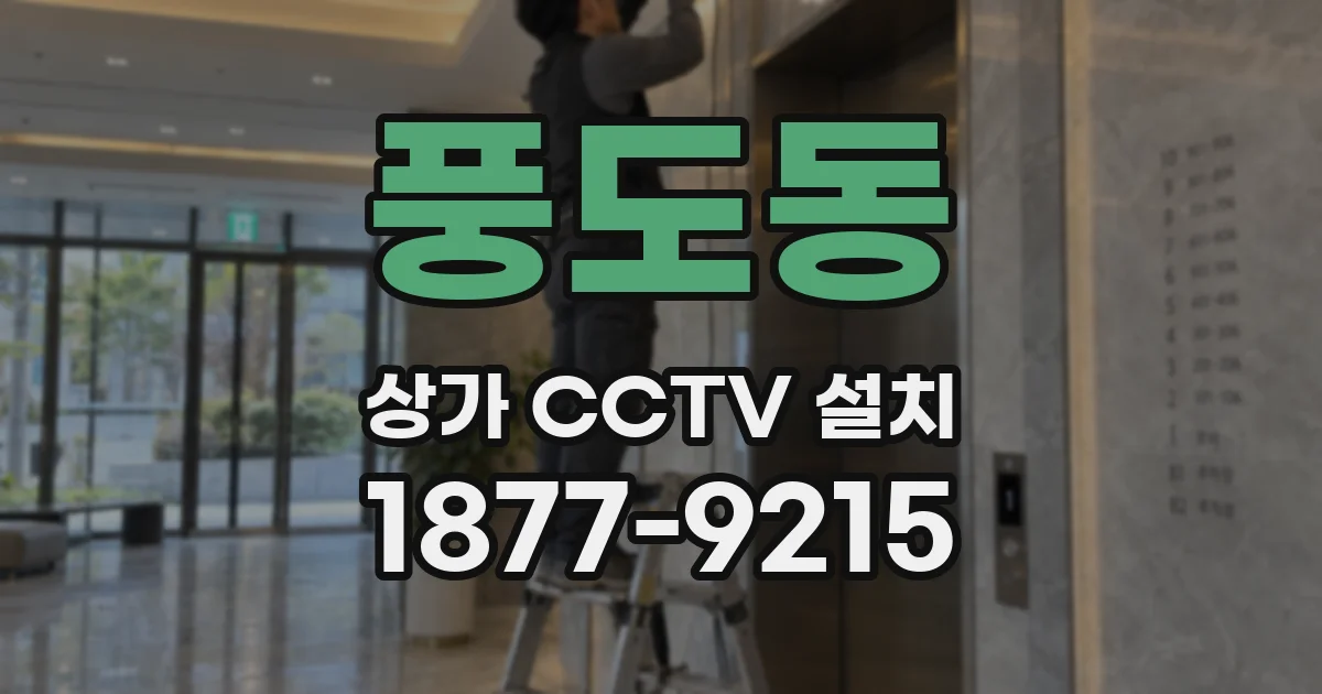 풍도동 상가 CCTV 설치
