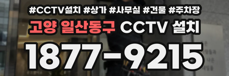 고양 일산동구 CCTV 설치
