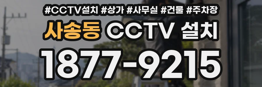 사송동 CCTV 설치