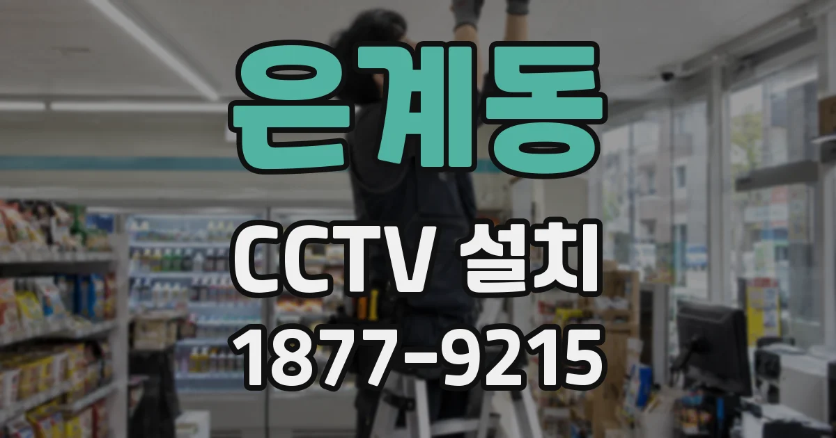은계동 CCTV 설치