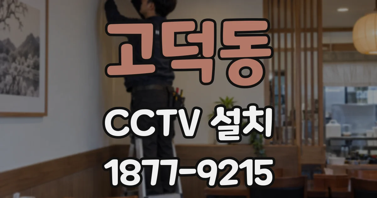 고덕동 CCTV 설치