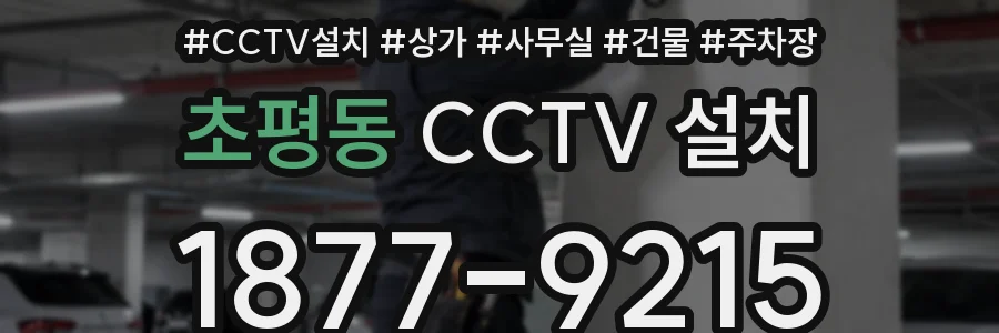 초평동 CCTV 설치