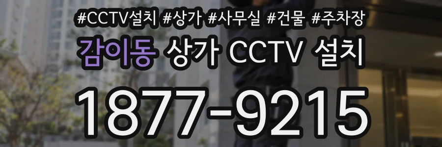감이동 상가 CCTV 설치