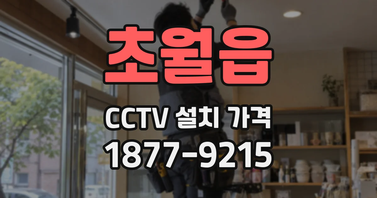 초월읍 CCTV 설치 가격