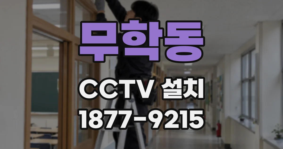 무학동 CCTV 설치