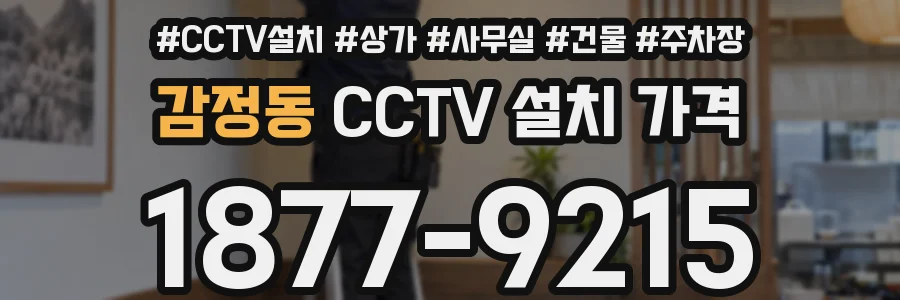 감정동 CCTV 설치 가격