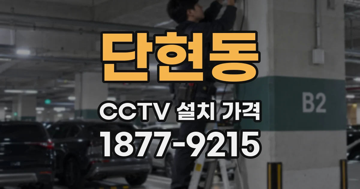 단현동 CCTV 설치 가격