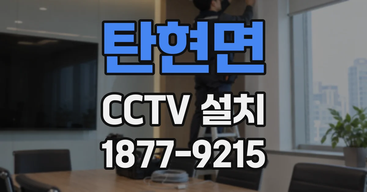 탄현면 CCTV 설치