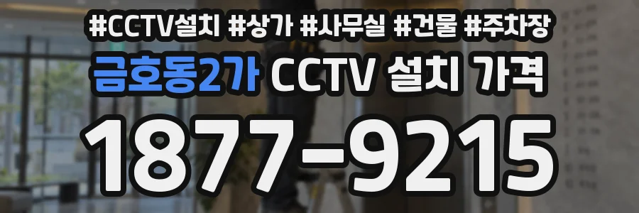 금호동2가 CCTV 설치 가격