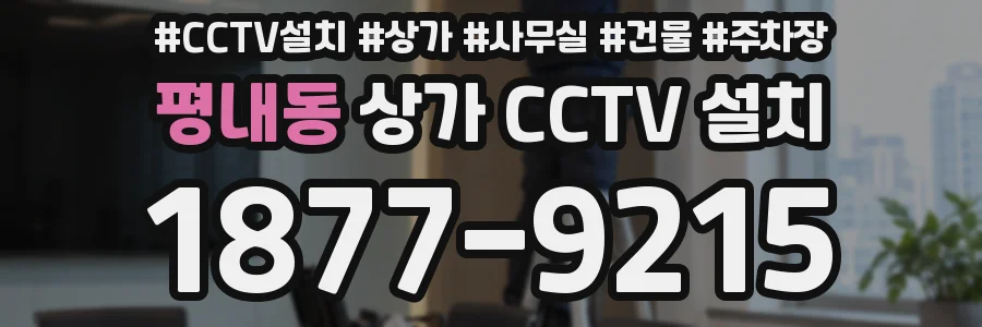 평내동 상가 CCTV 설치