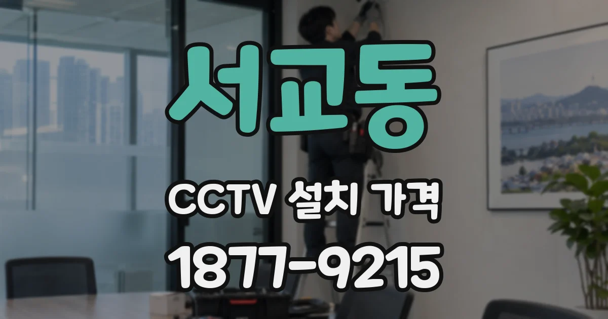 서교동 CCTV 설치 가격