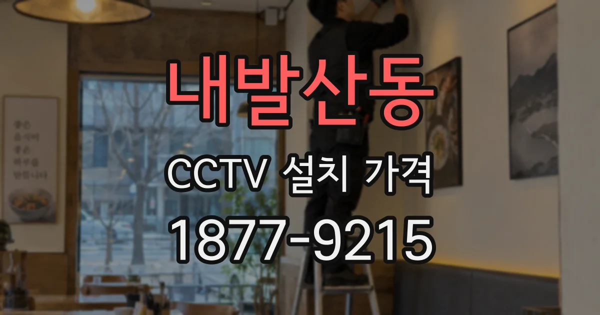 내발산동 CCTV 설치 가격