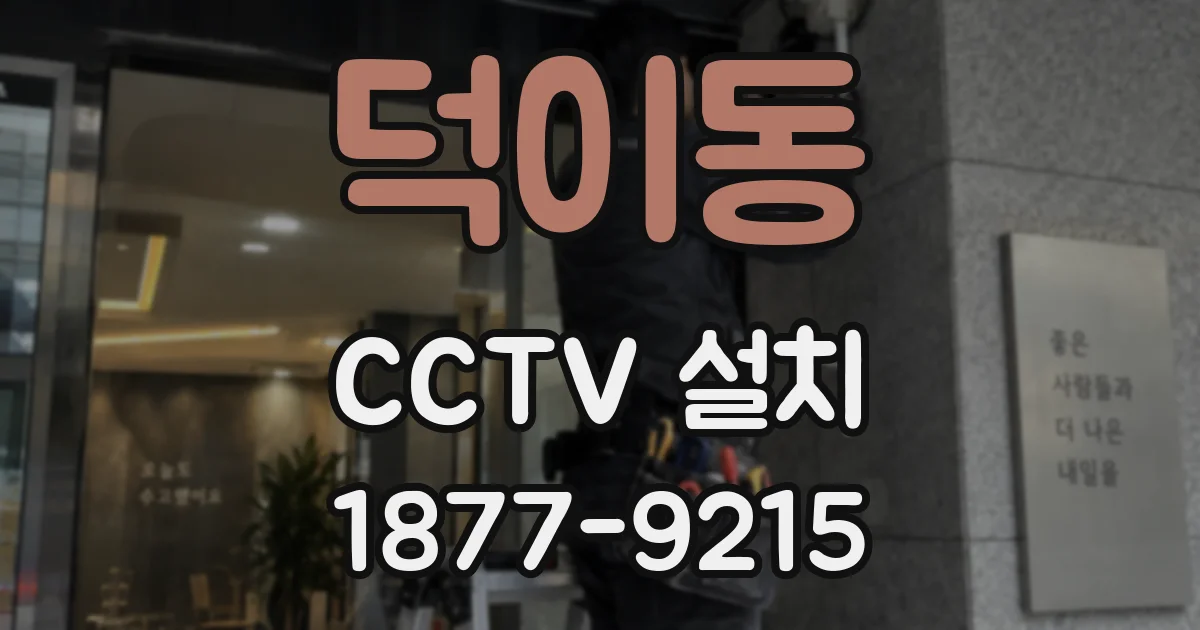 덕이동 CCTV 설치