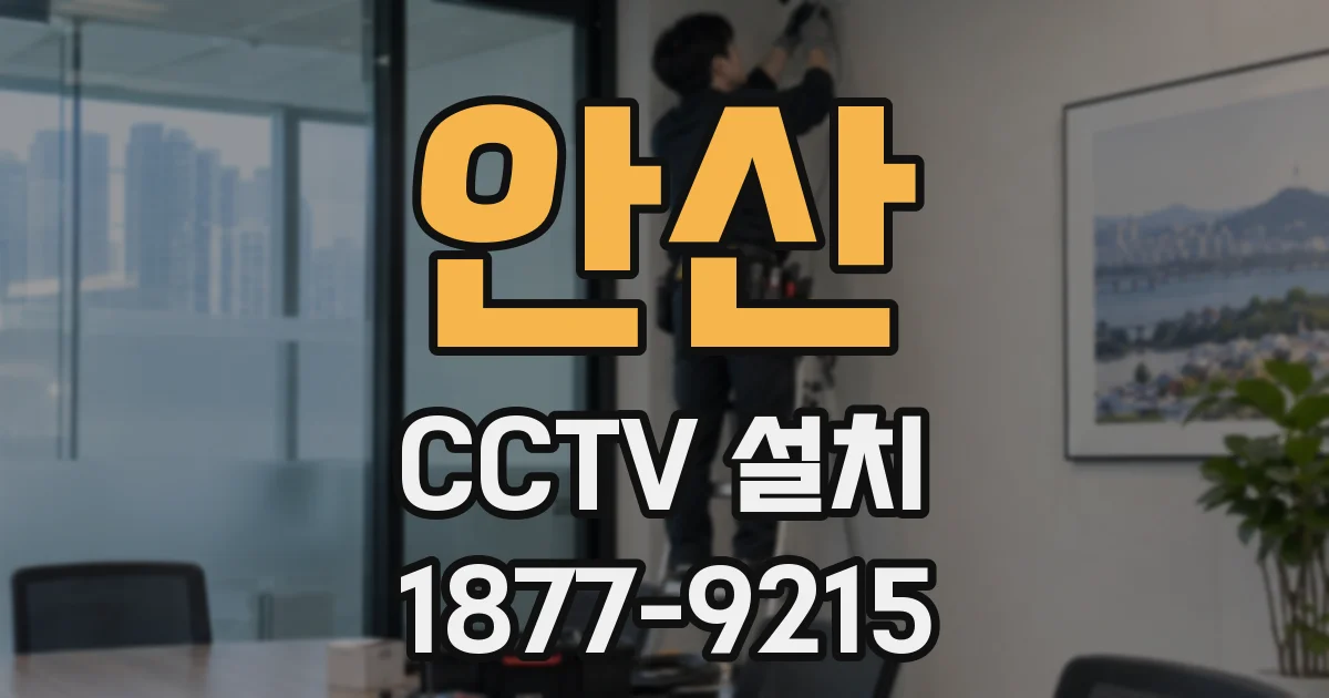 안산 CCTV 설치