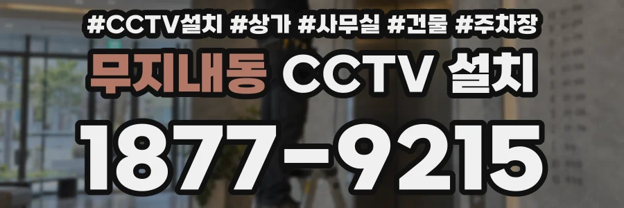 무지내동 CCTV 설치