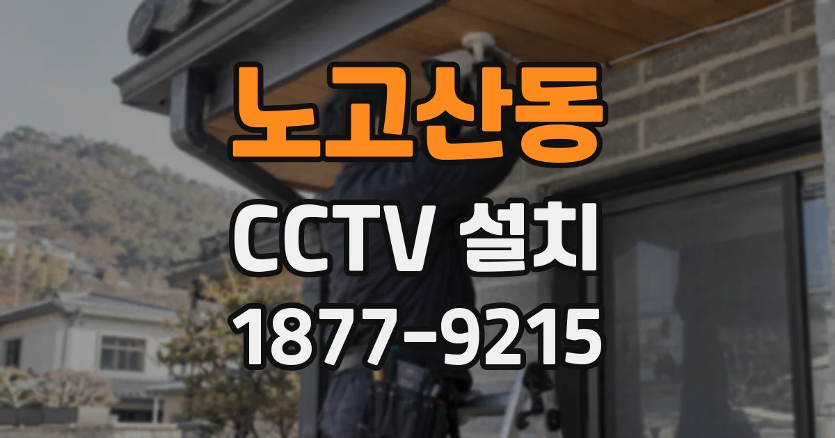 노고산동 CCTV 설치