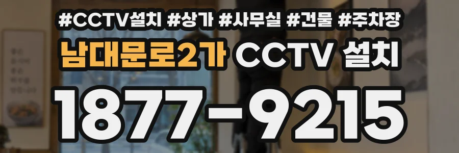 남대문로2가 CCTV 설치