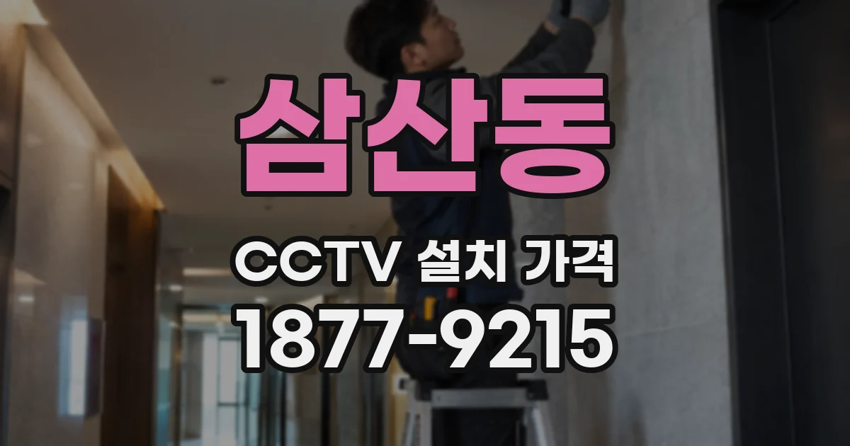 삼산동 CCTV 설치 가격