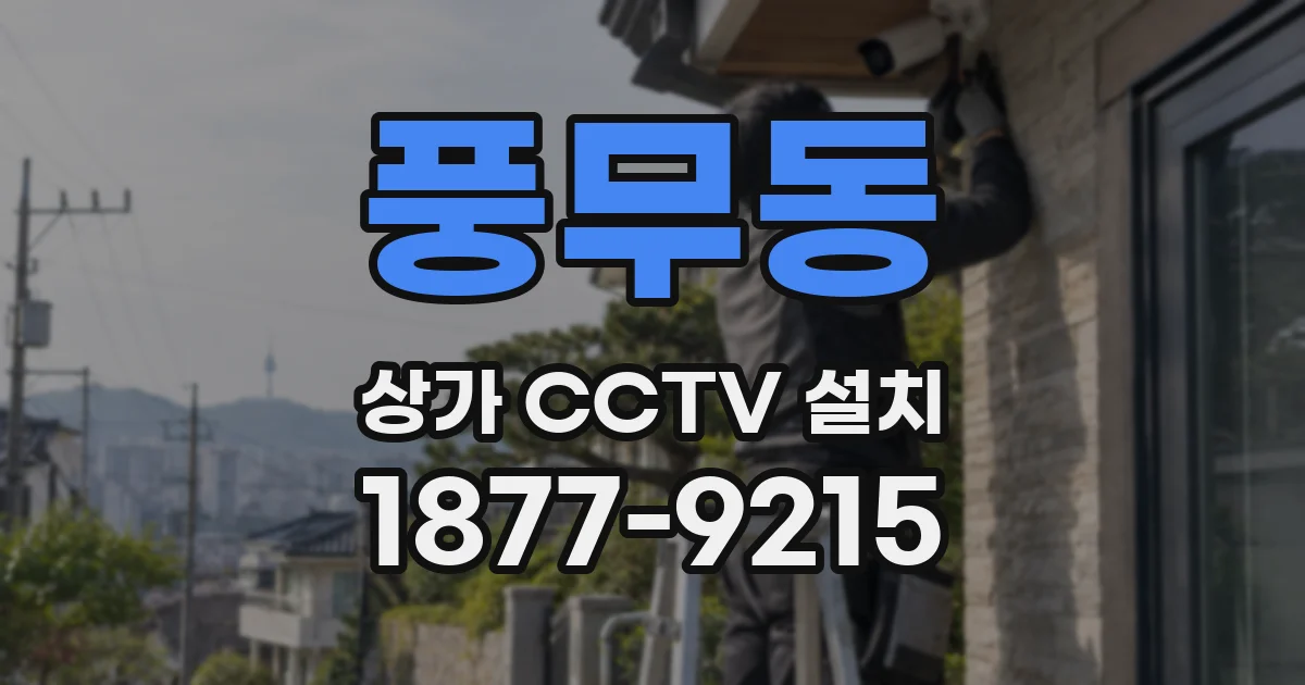 풍무동 상가 CCTV 설치