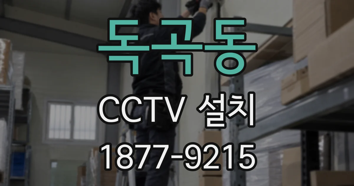 독곡동 CCTV 설치