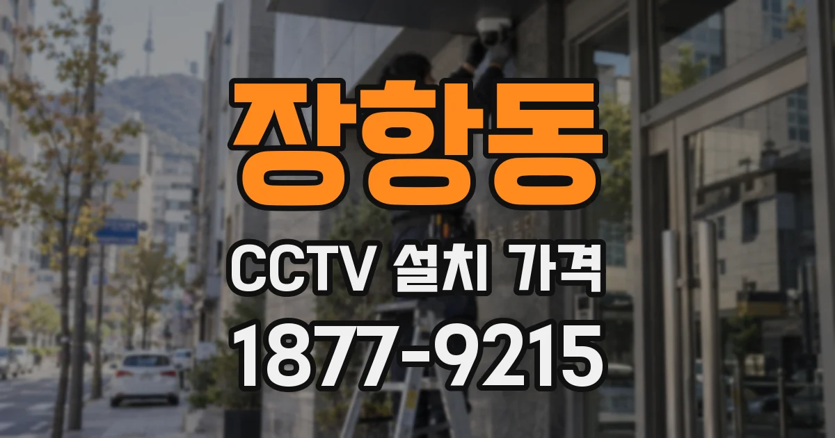 장항동 CCTV 설치 가격