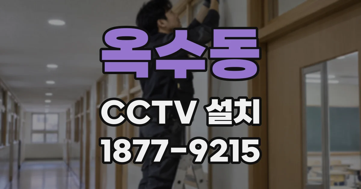 옥수동 CCTV 설치
