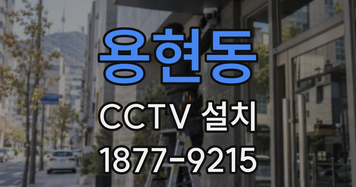 용현동 CCTV 설치