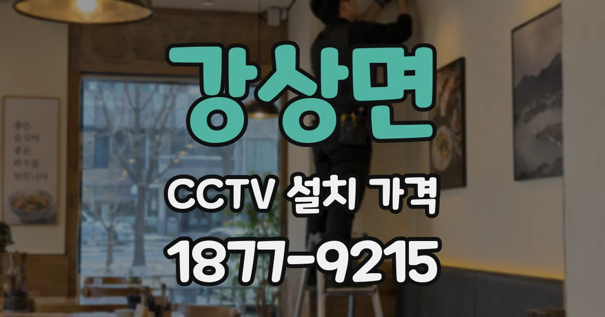 강상면 CCTV 설치 가격