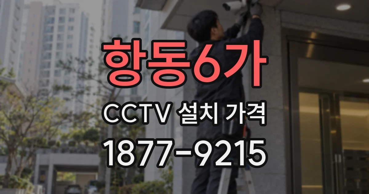 항동6가 CCTV 설치 가격