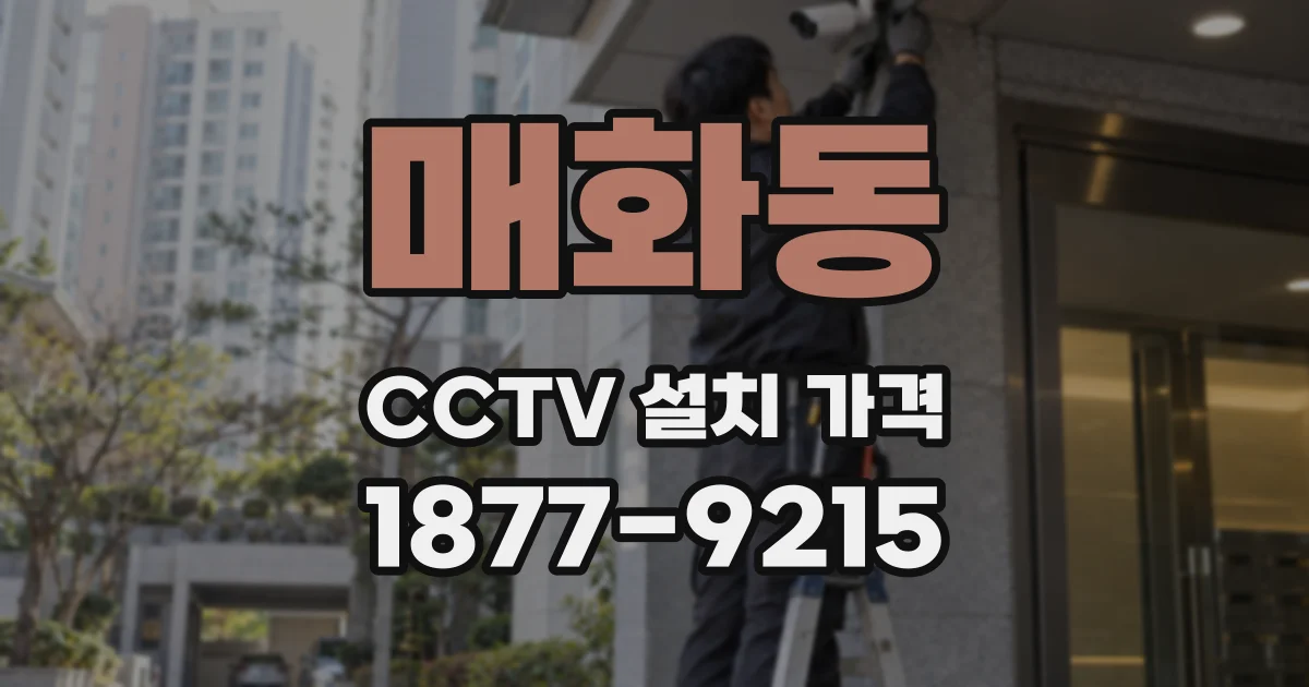 매화동 CCTV 설치 가격
