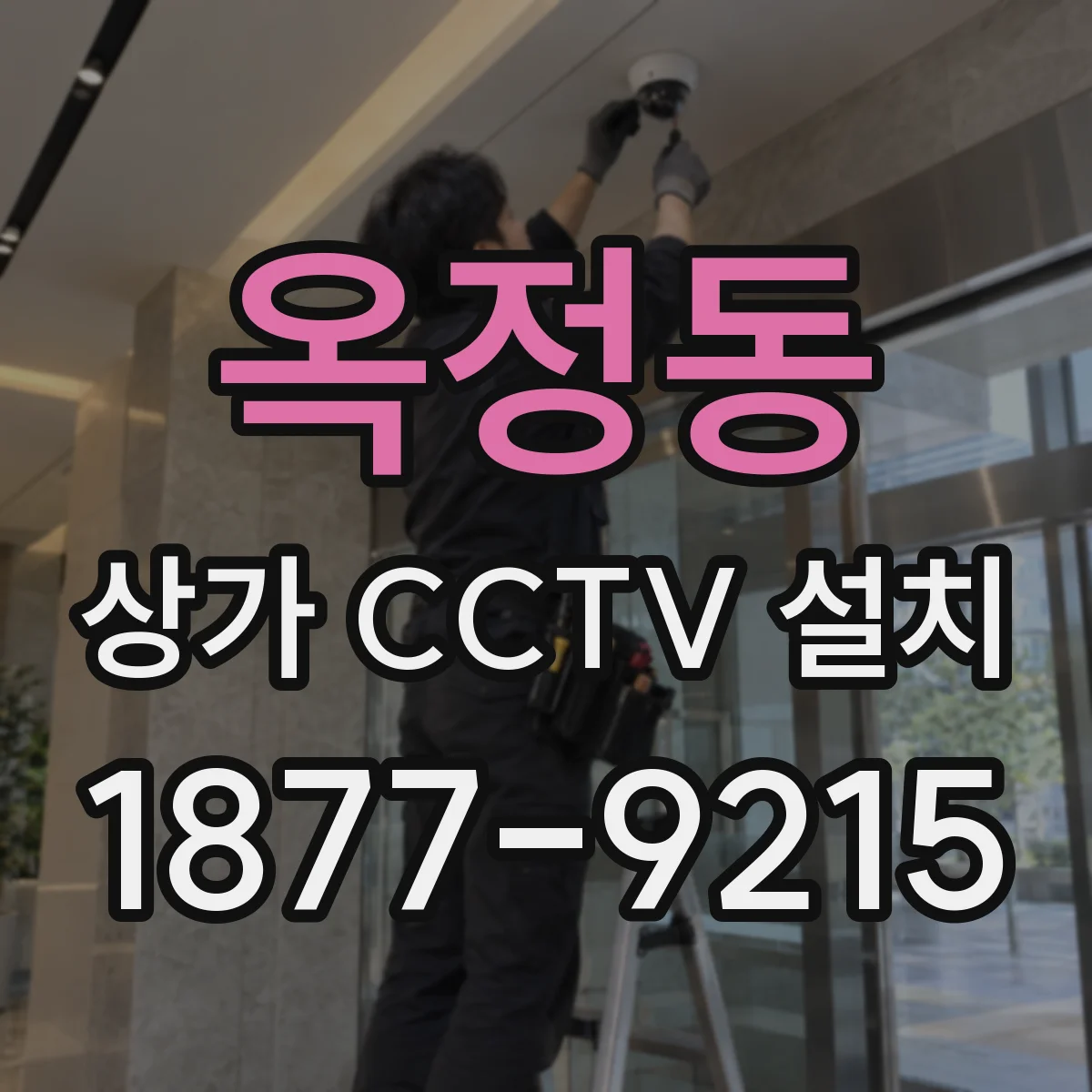 옥정동 상가 CCTV 설치