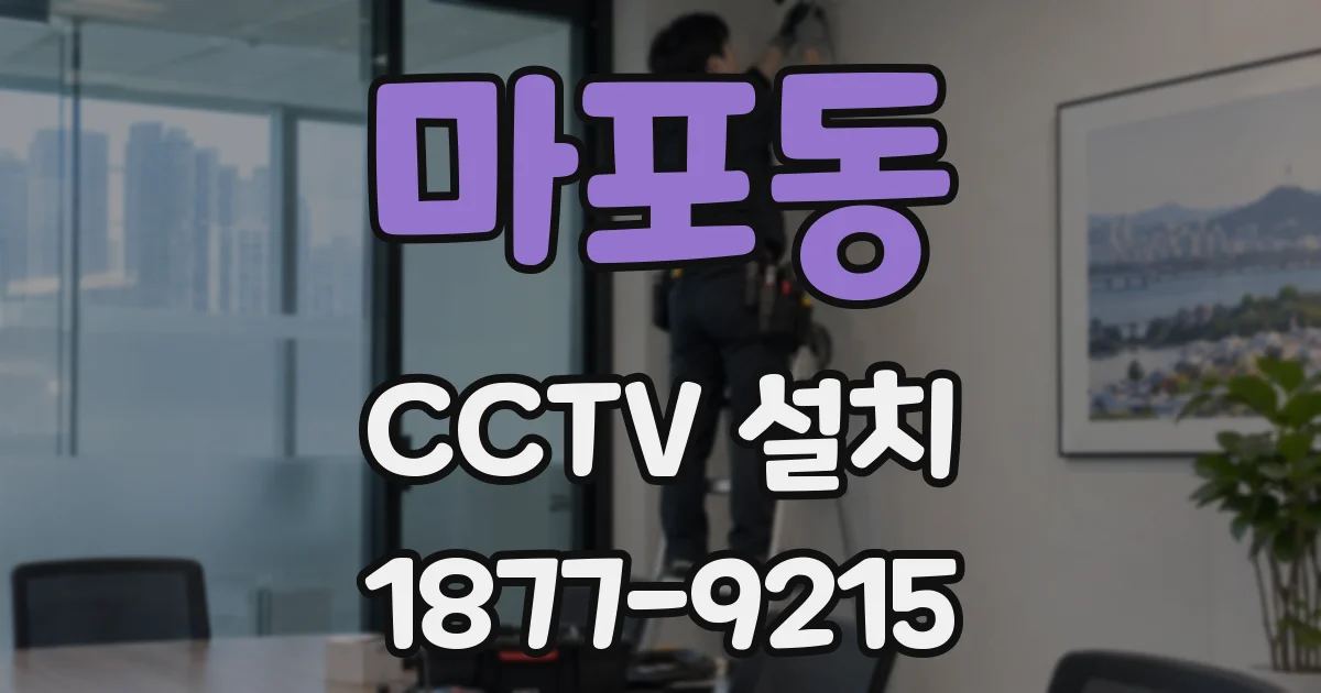 마포동 CCTV 설치