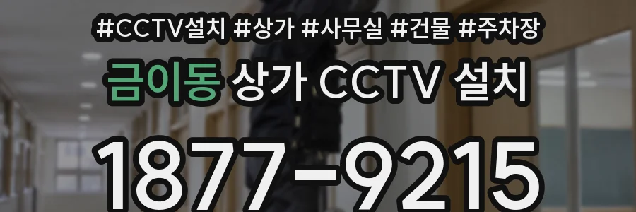 금이동 상가 CCTV 설치