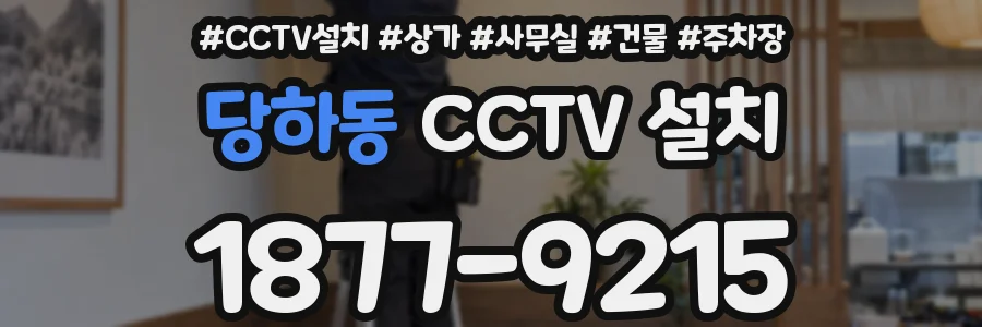 당하동 CCTV 설치