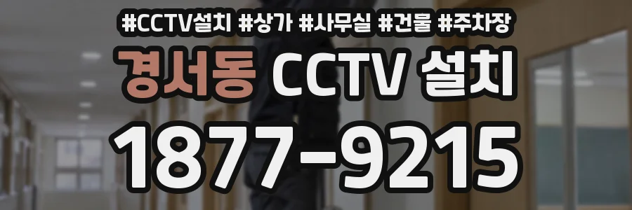 경서동 CCTV 설치