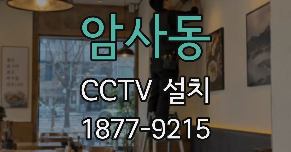 암사동 CCTV 설치