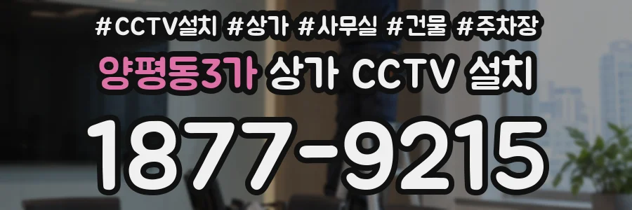 양평동3가 상가 CCTV 설치